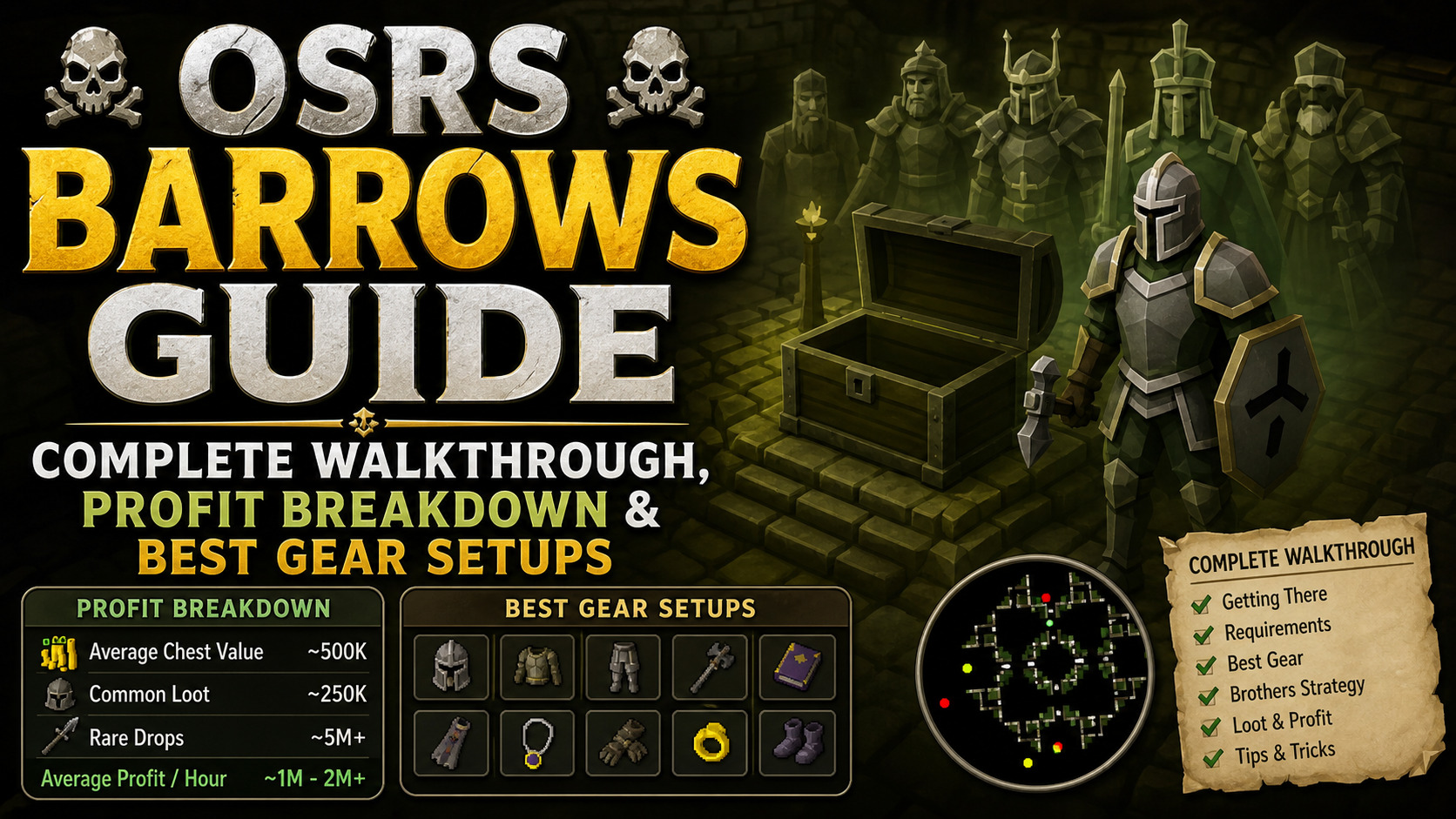 OSRS Barrows Guide : Complete Walkthrough, Profit Breakdown & Best Gear Setups
